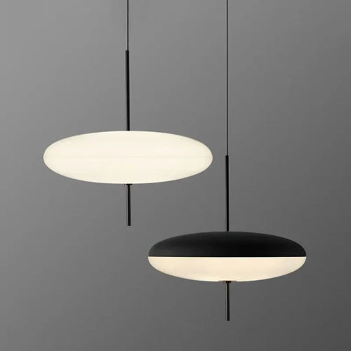 Modern UFO Pendant Light – Minimalist LED Hanging Lamp in Black or White for Living Rooms, Bedrooms, Restaurants & Offices