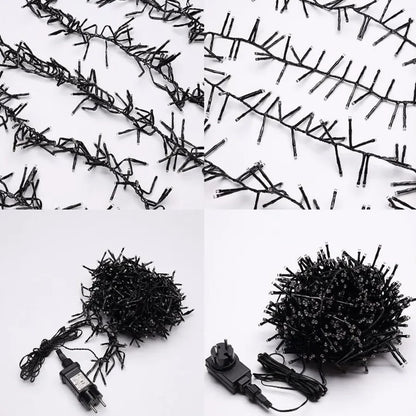 LumiBurst Cluster LED String Lights – Waterproof Firework-Style Christmas Lights | Indoor & Outdoor Decorative Lighting