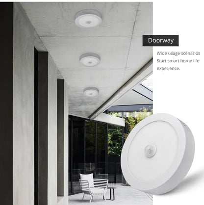 LED Ceiling Light with Motion Sensor – Automatic Round Ceiling Fixture | Energy-Efficient Indoor Lighting | PIR Sensor Ceiling Lamp