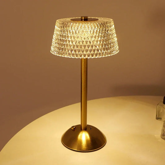LumaGlow Touch – Wiederaufladbare Glas-LED-Nachtlampe-Leuchtezauber