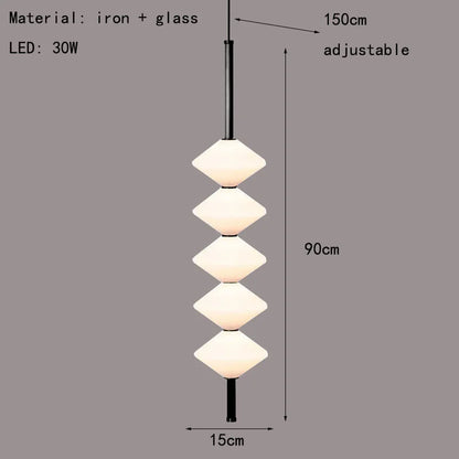 Modern White Glass Pendant Light – Adjustable LED Hanging Ceiling Fixture | Contemporary Globe Chandelier | Elegant Home Lighting