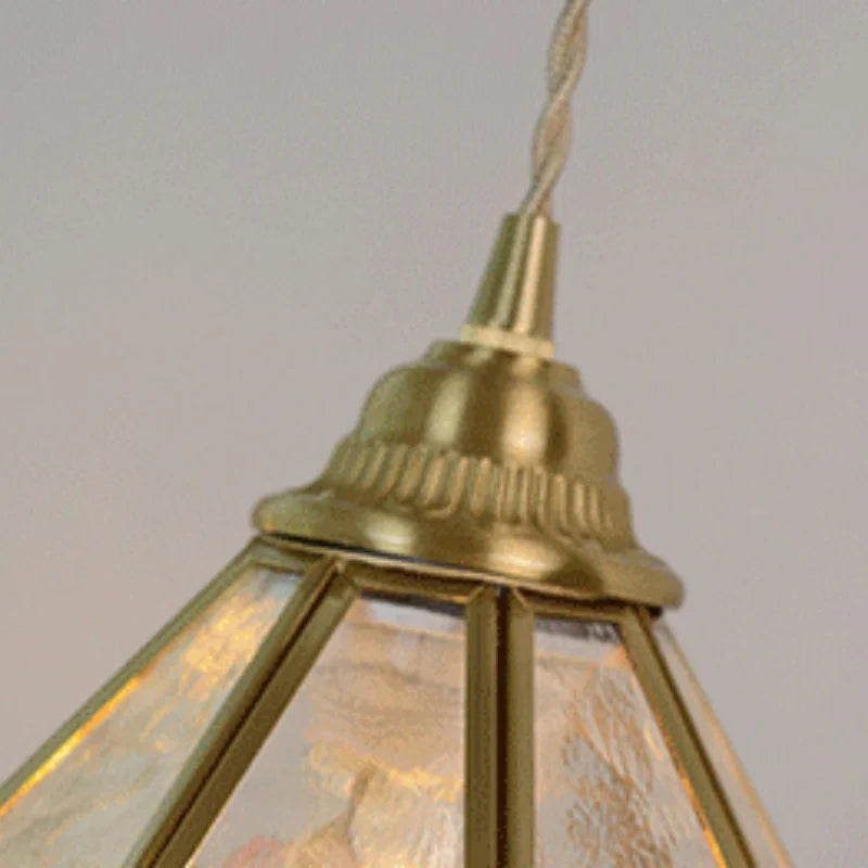 Nordic Glass Pendant Light with Brass Detail – Modern LED Ceiling Lamp | Scandinavian Designer Lighting