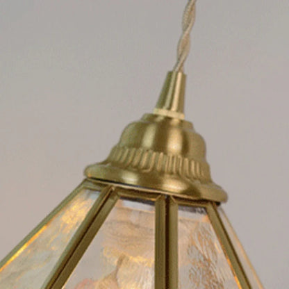 Nordic Glass Pendant Light with Brass Detail – Modern LED Ceiling Lamp | Scandinavian Designer Lighting