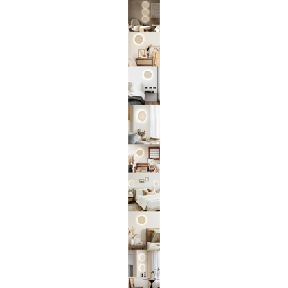 Travertine Stone LED Wall Light – Modern Luxury Wall Sconce | Warm Ambient Interior Lighting
