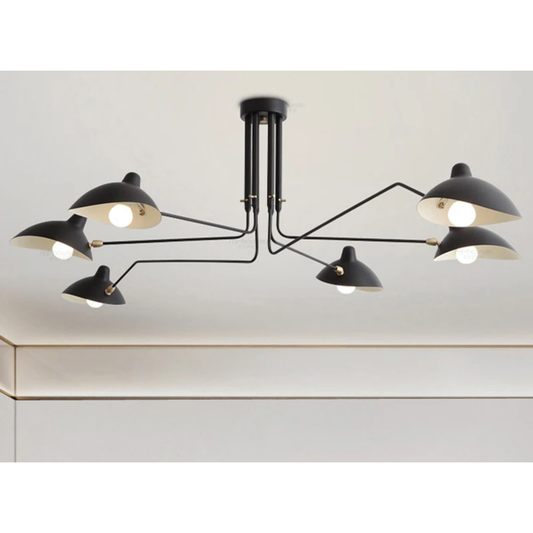 Ironova Rotating Ceiling Light – Industrial Multi-Head Pendant Lamp | Modern Loft Lighting for Contemporary Interiors
