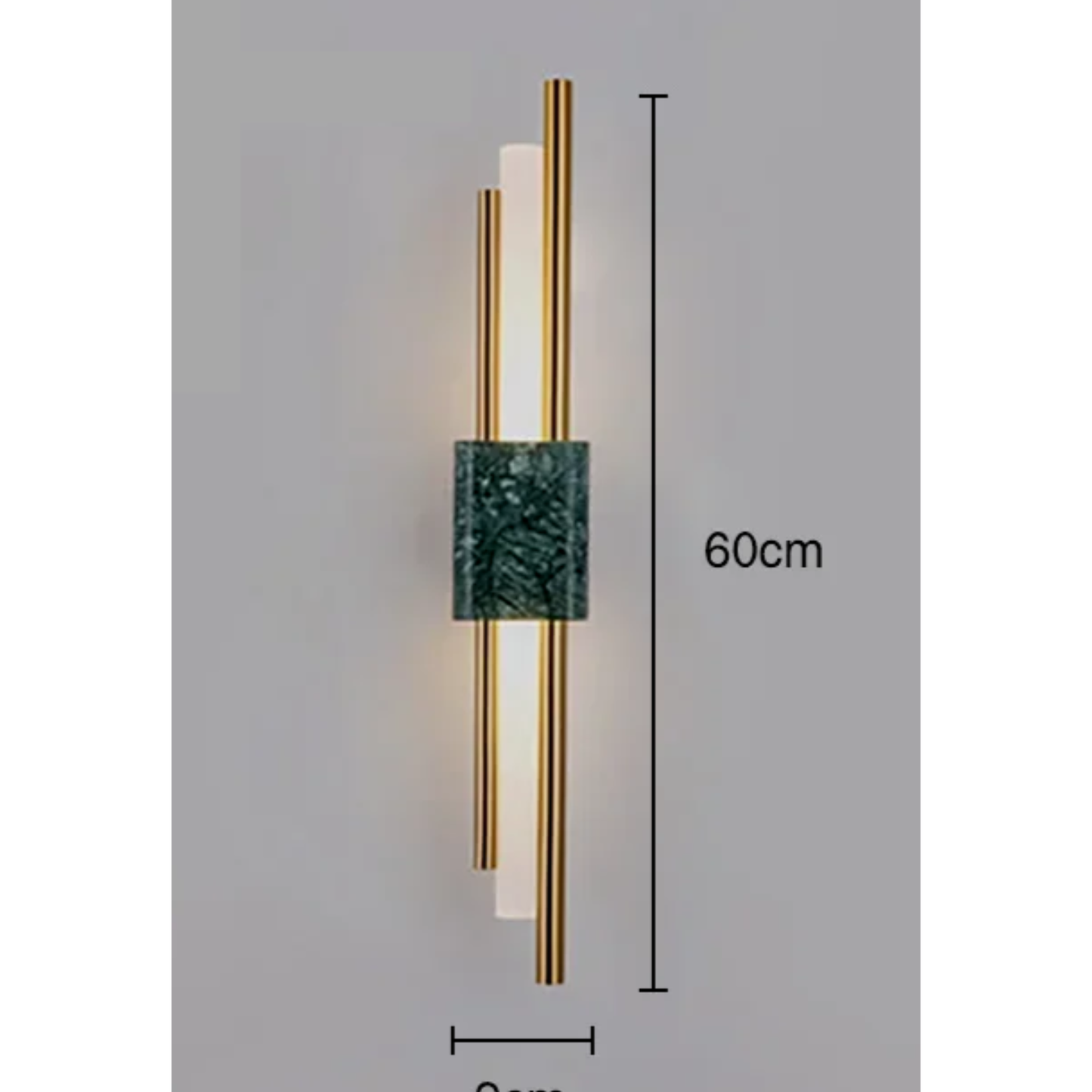 Marble LED Wall Light with Gold & Black Finish – Modern Luxury Wall Sconce | Elegant Ambient Interior Lighting