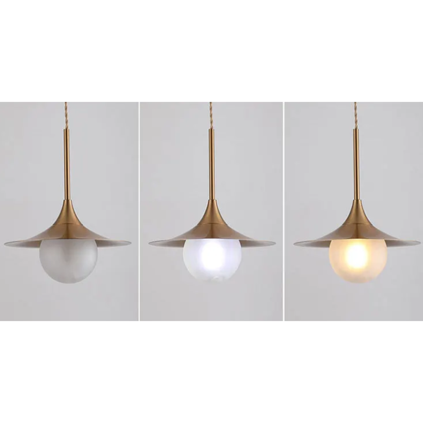 Gold Nordic Pendant Light – Modern LED Hanging Lamp | Scandinavian Luxury Interior Lighting
