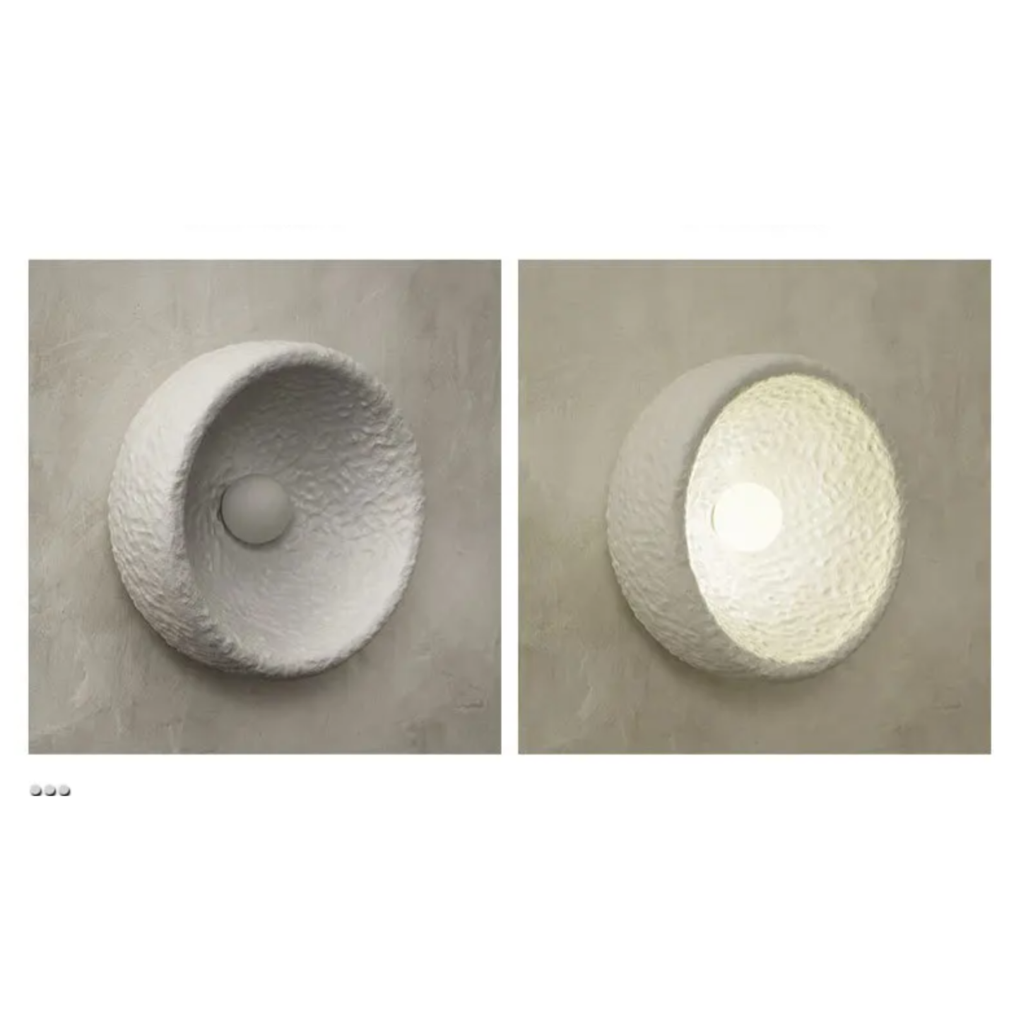 Wabi-Sabi Resin Wall Light – Retro Japanese LED Wall Sconce | Warm Minimalist Ambient Lighting