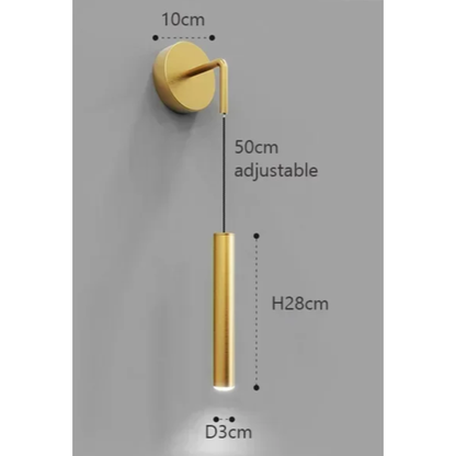 Modern Aluminium LED Wall Light – Minimalist Bedside Reading Sconce | Contemporary Ambient Lighting