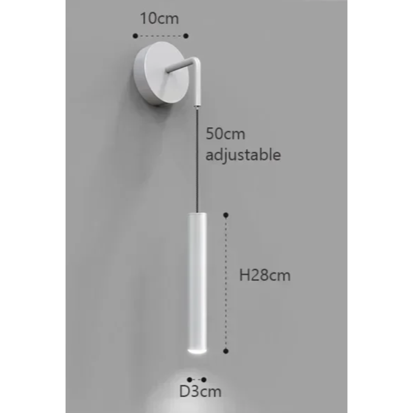 Modern Aluminium LED Wall Light – Minimalist Bedside Reading Sconce | Contemporary Ambient Lighting