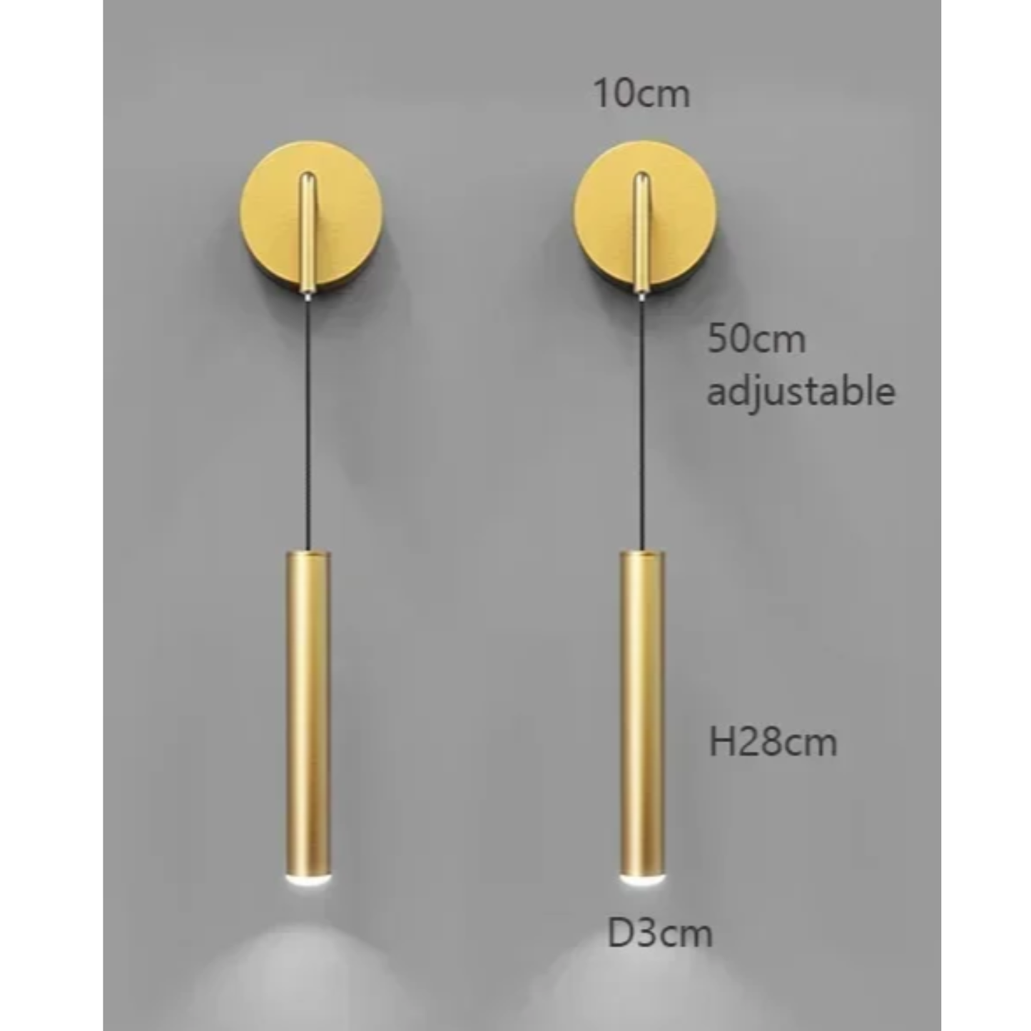 Modern Aluminium LED Wall Light – Minimalist Bedside Reading Sconce | Contemporary Ambient Lighting