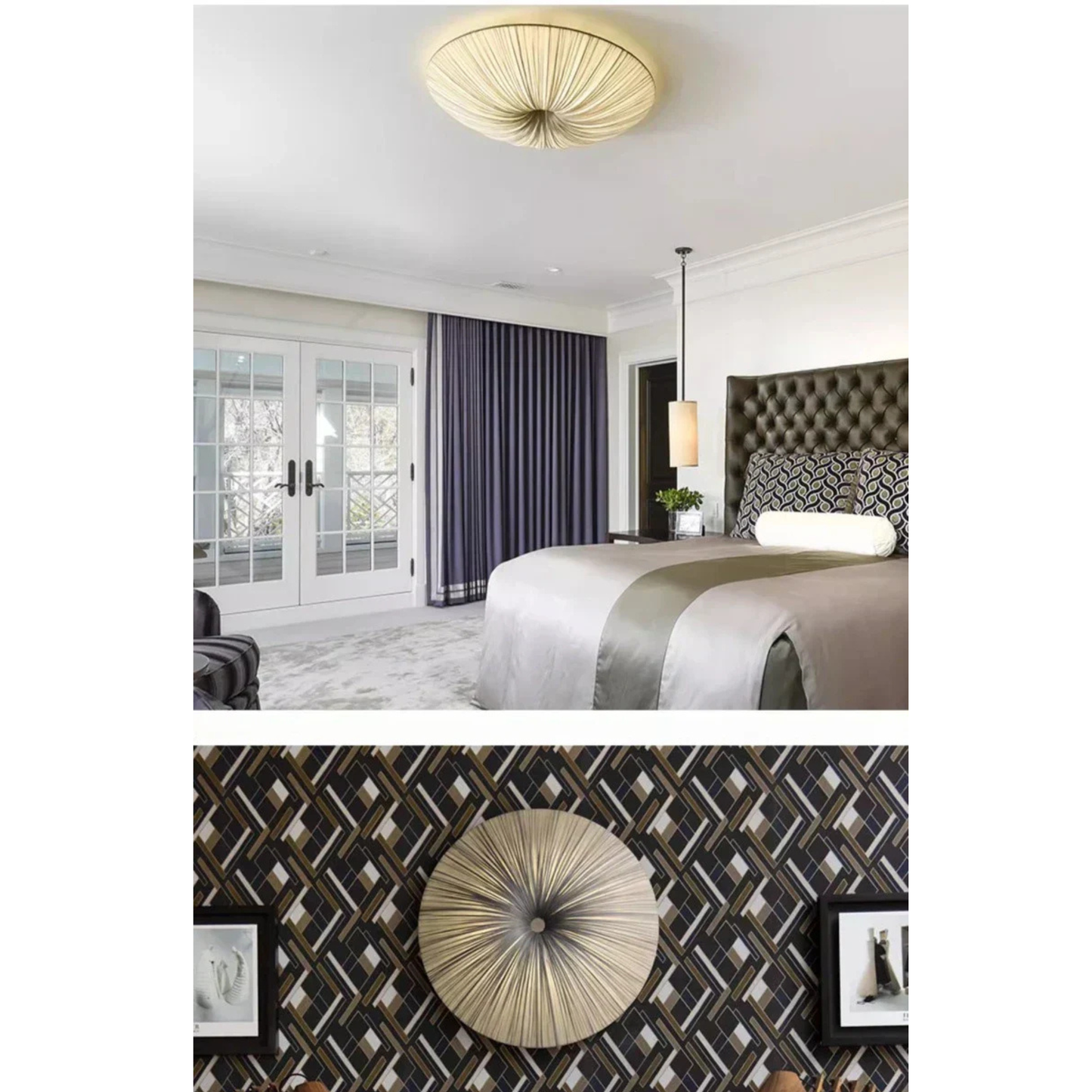 Aethera Ceiling Light – Wabi-Sabi Fabric LED Pendant | Minimalist Floating Disc Lamp for Contemporary Interiors