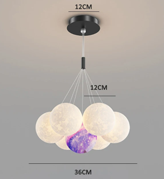 NovaNest Pendant Light – Modern 3D Kids Ceiling Lamp | Creative LED Lighting for Children’s Bedrooms & Contemporary Interiors