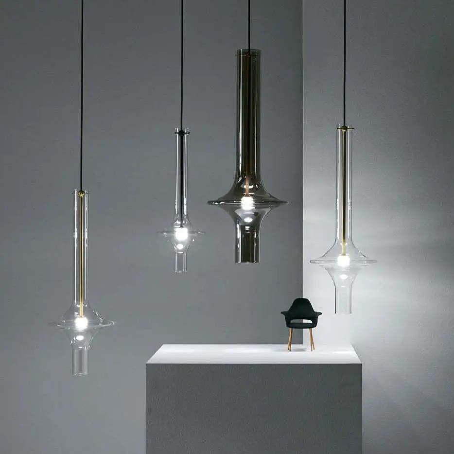 Aureline Glass Pendant Light – Luxury Nordic LED Hanging Lamp | Modern Designer Lighting for Elegant Interiors