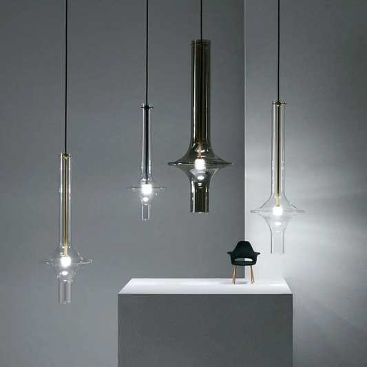 Aureline Glass Pendant Light – Luxury Nordic LED Hanging Lamp | Modern Designer Lighting for Elegant Interiors