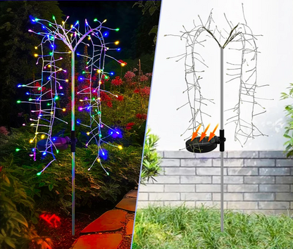 SolFeuer Solar LED Firework Lights – Waterproof Outdoor Garden Lighting for Patios, Balconies & Festive Decorations