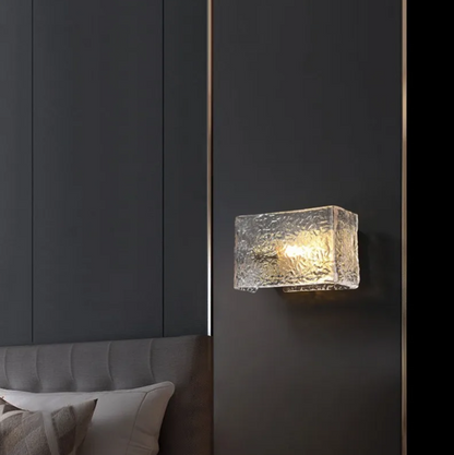Copper & Glass Wall Light – Postmodern Art Deco LED Sconce | Luxury Ambient Interior Lighting