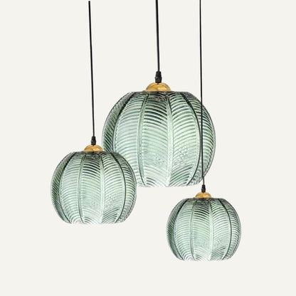 Aalin Pendant Lamp – Elegant Leaf Pattern Glass Hanging Light for Dining Rooms & Modern Interiors
