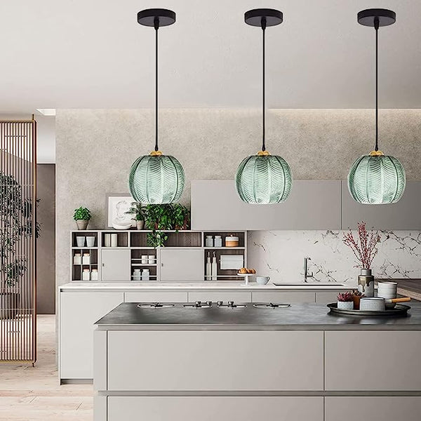 Aalin Pendant Lamp – Elegant Leaf Pattern Glass Hanging Light for Dining Rooms & Modern Interiors