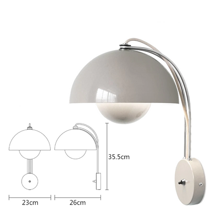 Nordic Bud LED Wall Light – Contemporary E27 Wall Lamp | Soft Ambient Lighting | Modern Interior Accent