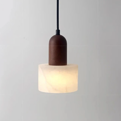 Auralith Marble Pendant Light – Wabi-Sabi Jade Stone Ceiling Lamp | Luxury LED Lighting for Refined Interiors