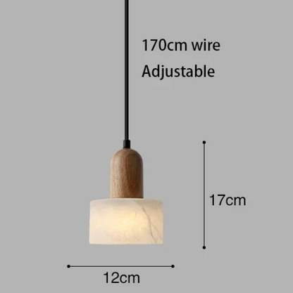 Auralith Marble Pendant Light – Wabi-Sabi Jade Stone Ceiling Lamp | Luxury LED Lighting for Refined Interiors