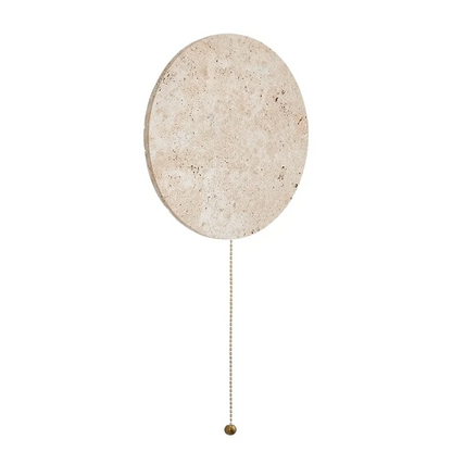 Travertine Stone LED Wall Light – Modern Luxury Wall Sconce | Warm Ambient Interior Lighting