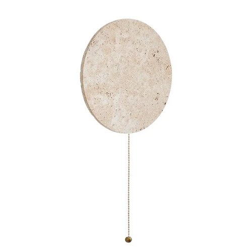 Travertine Stone LED Wall Light – Modern Luxury Wall Sconce | Warm Ambient Interior Lighting