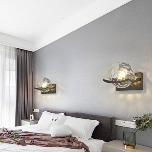 Moderne LED-Wandleuchte aus Glas-Leuchtezauber