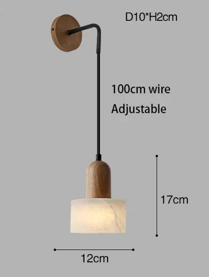 Auralith Marble Pendant Light – Wabi-Sabi Jade Stone Ceiling Lamp | Luxury LED Lighting for Refined Interiors