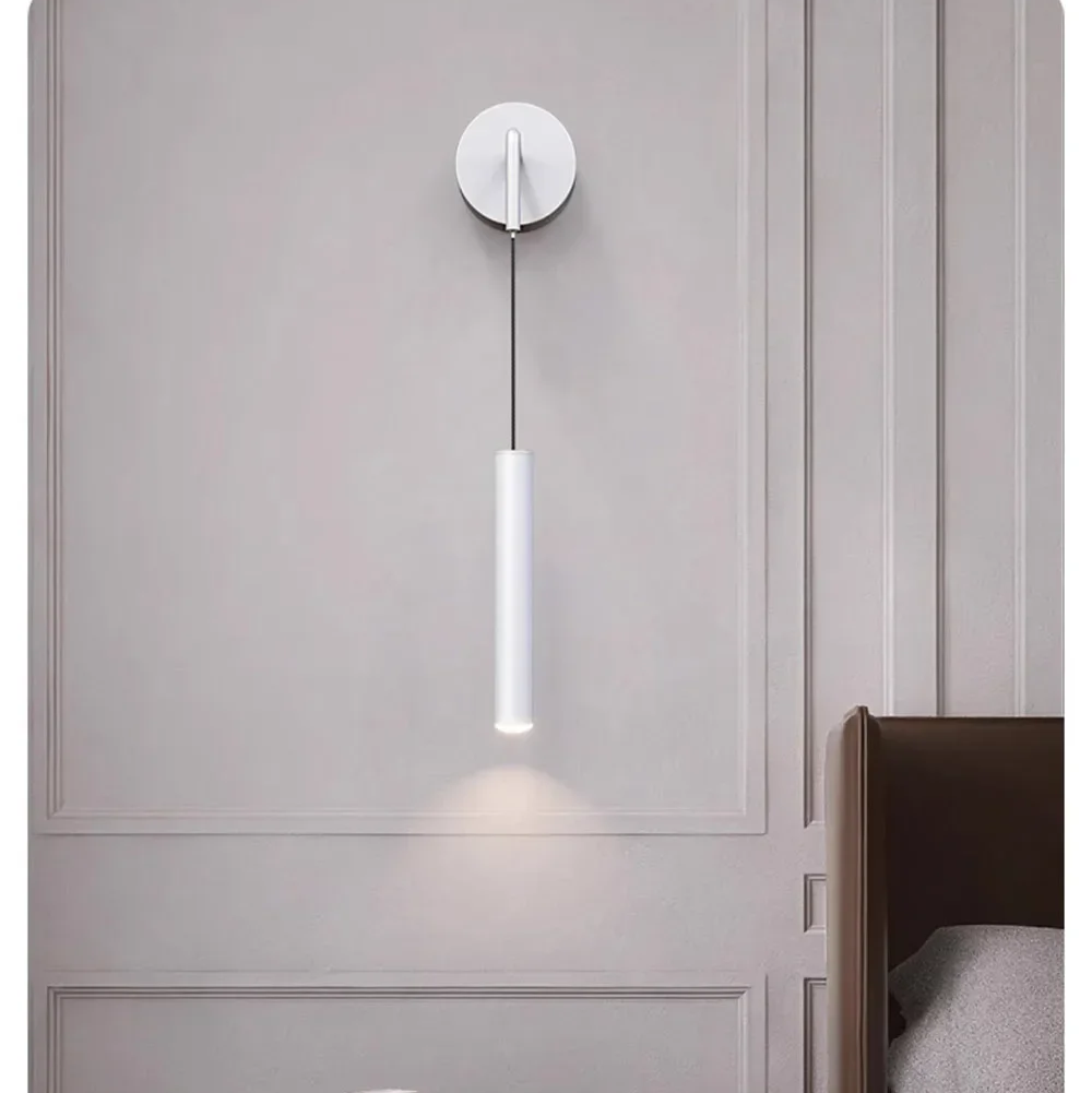 Modern Aluminium LED Wall Light – Minimalist Bedside Reading Sconce | Contemporary Ambient Lighting
