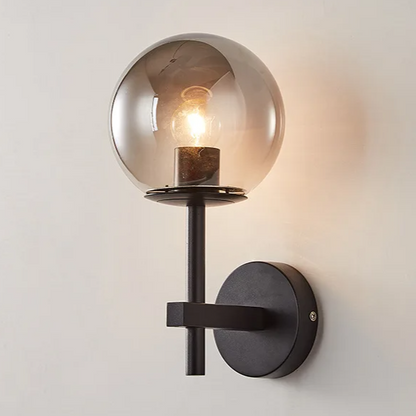 AuroraSphere Wall Light – Nordic Glass Globe LED Wall Lamp | Modern Ambient Lighting for Bedrooms & Bathrooms