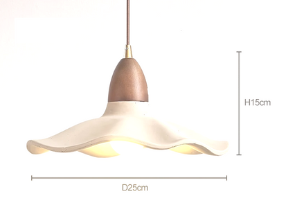 Japandi Wooden Pendant Light – Minimalist LED Ceiling Lamp | Wabi-Sabi Interior Lighting | Natural Contemporary Design