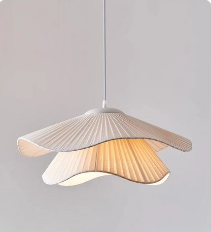 Nordic Linen Pendant Light – Scandinavian Fabric Ceiling Lamp | Soft Ambient Lighting | Japandi Interior Elegance