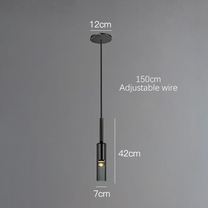 Obsidian Orb Pendant Light – Minimalist Glass Ceiling Lamp | Nordic LED Hanging Light for Contemporary Interiors