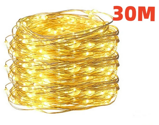 LumineoPro USB LED String Lights – Waterproof Fairy Lights | Flexible Copper & Silver Wire Decorative Lighting