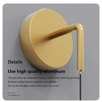 Modern Aluminium LED Wall Light – Minimalist Bedside Reading Sconce | Contemporary Ambient Lighting