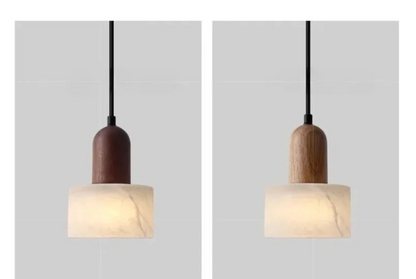 Auralith Marble Pendant Light – Wabi-Sabi Jade Stone Ceiling Lamp | Luxury LED Lighting for Refined Interiors