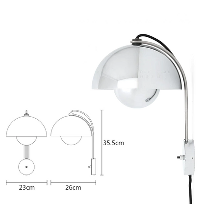 Nordic Bud LED Wall Light – Contemporary E27 Wall Lamp | Soft Ambient Lighting | Modern Interior Accent