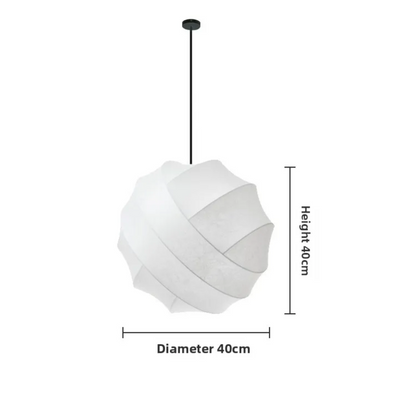 SereneSilk Pendant Light – Wabi-Sabi Silk Ceiling Lamp | Japanese Minimalist Lighting for Elegant Interiors