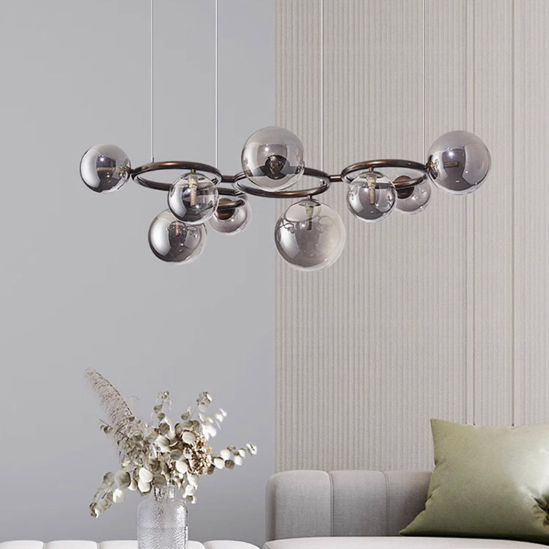 HaloRinga Pendant Light – Scandinavian LED Ring Chandelier | Modern Dimmable Ceiling Lamp for Dining & Living Spaces
